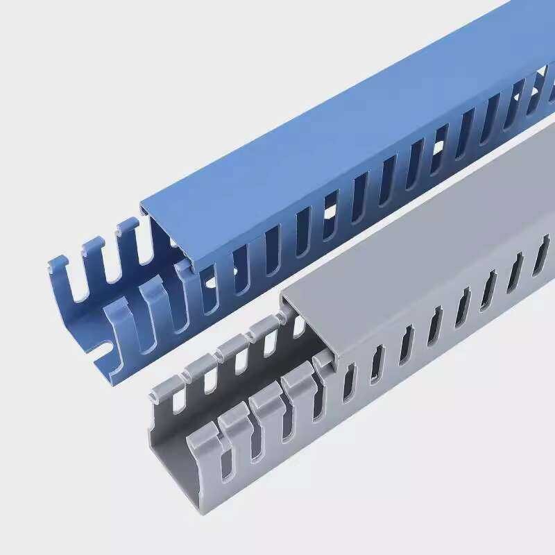 PVC Blue Trunking Flame Retardant U-Shaped Surface-Mounted Plastic ...