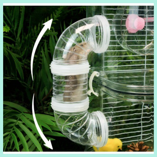 Picture of Crystal Large Hamster Cage Acrylic Transparent Big House Home Castle ...