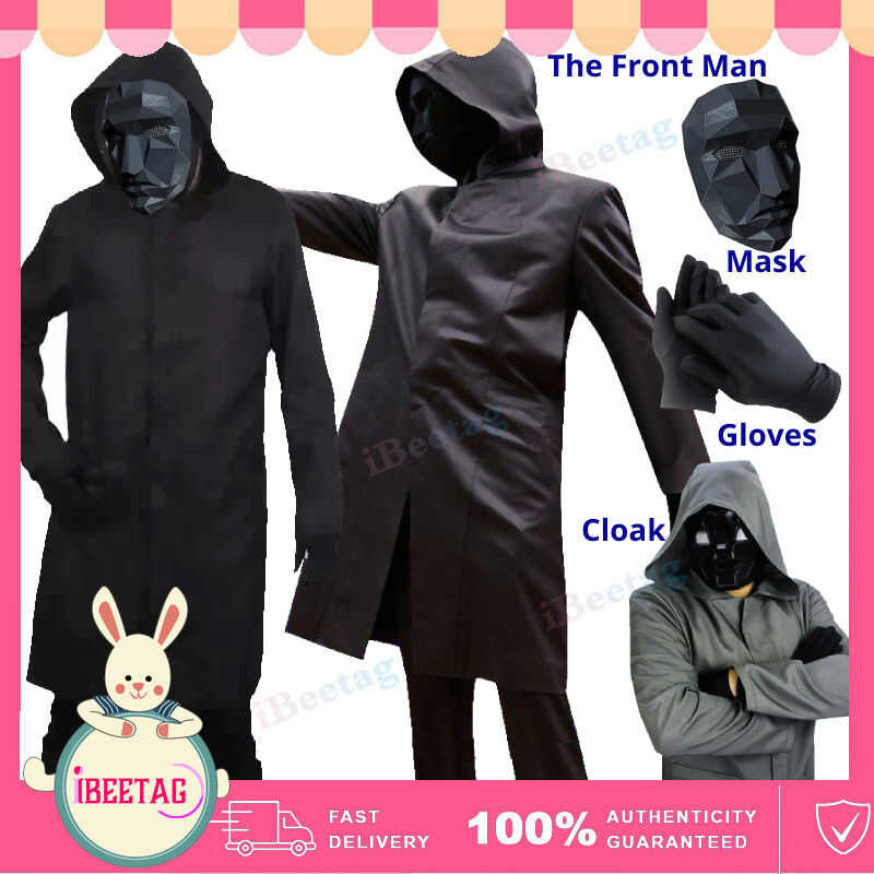 Xj Full Set Squid Game The Front Man Costume Adult&Kids Cloak Set ...
