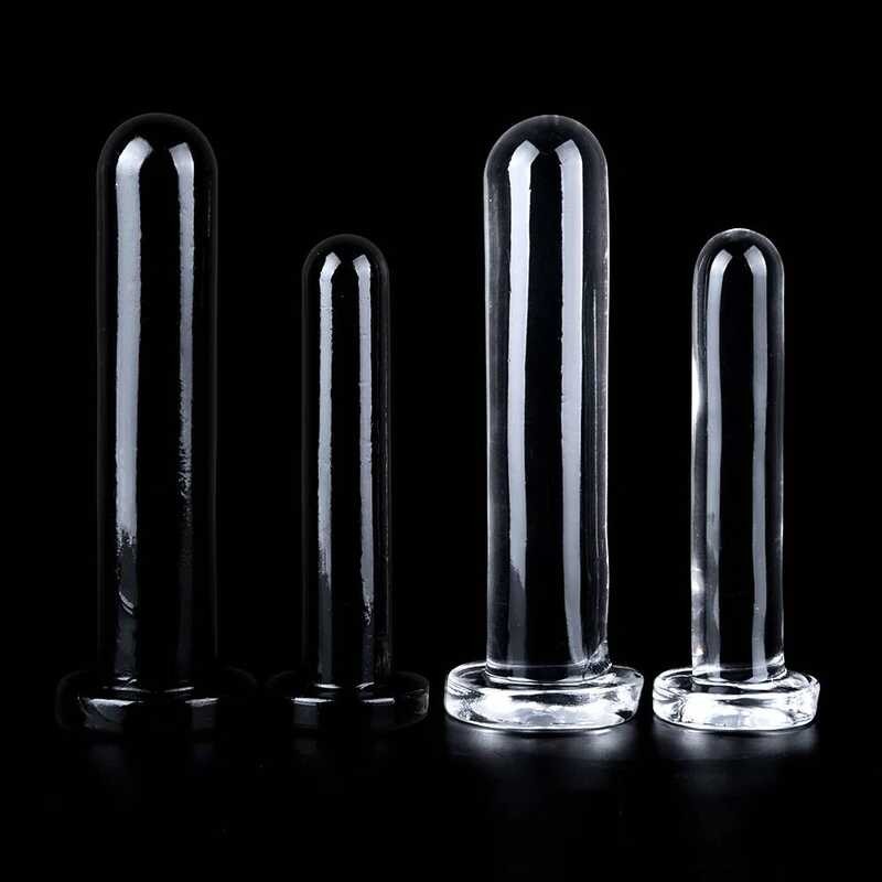Clear TPE Anal Plug 24Cm Small Dildos Buttplug Pulling Beads Round Tube  Masturbation Posterior