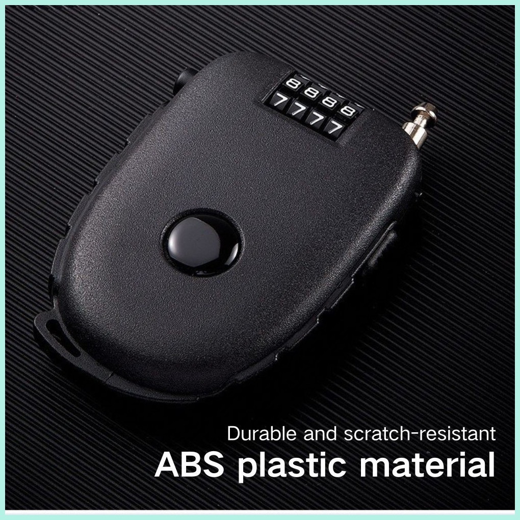 Telescopic Wire Rope Steel Cable Code Lock Suitcase Car Sled Motorcycle ...