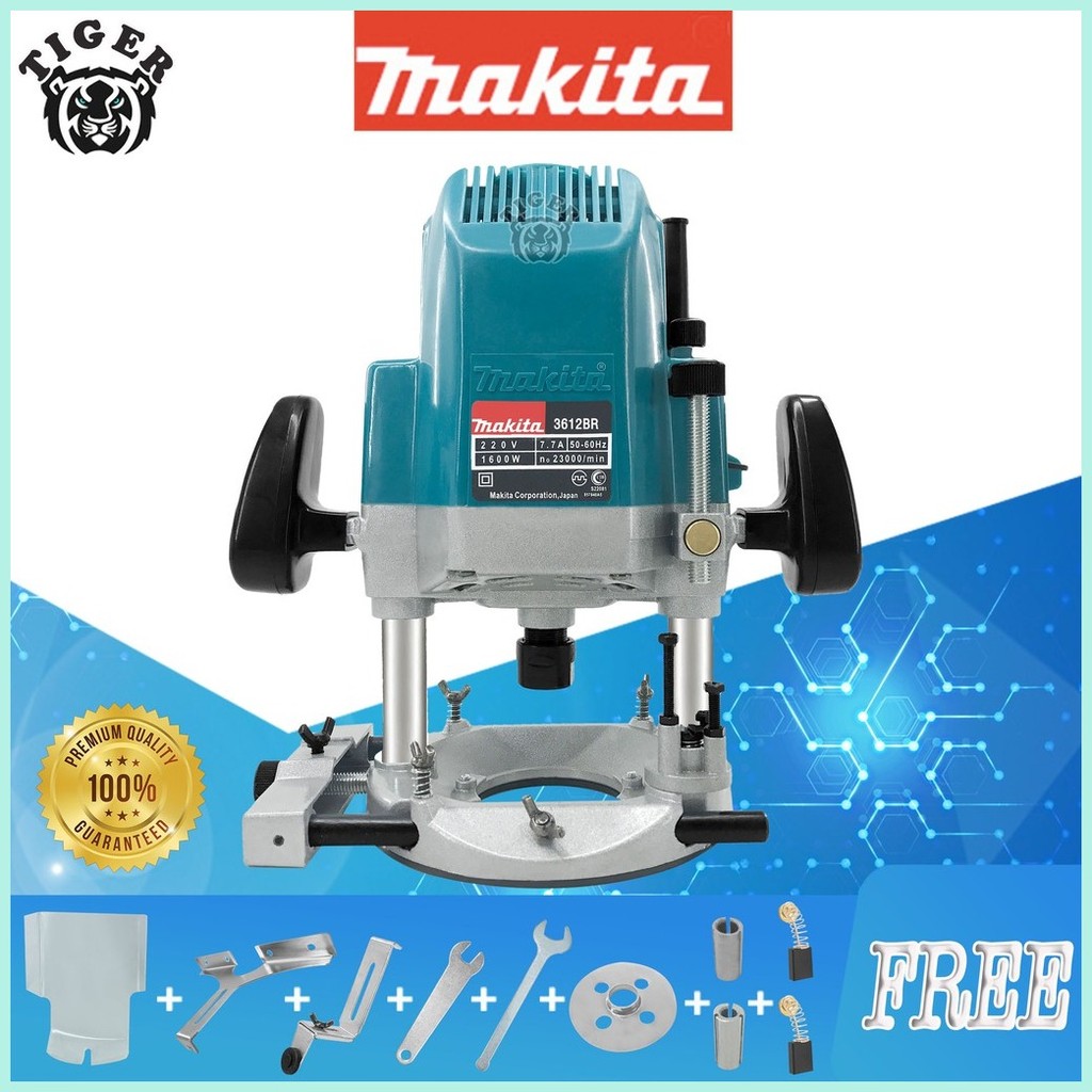 Makita Plunge Router 1600W 3612BR Plunge Wood router power tools ...