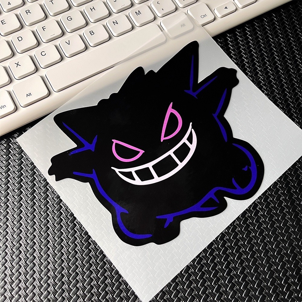 JDM Pokemon Gengar Evil Smiling Car Sticker Auto Anime Cartoon Cute ...