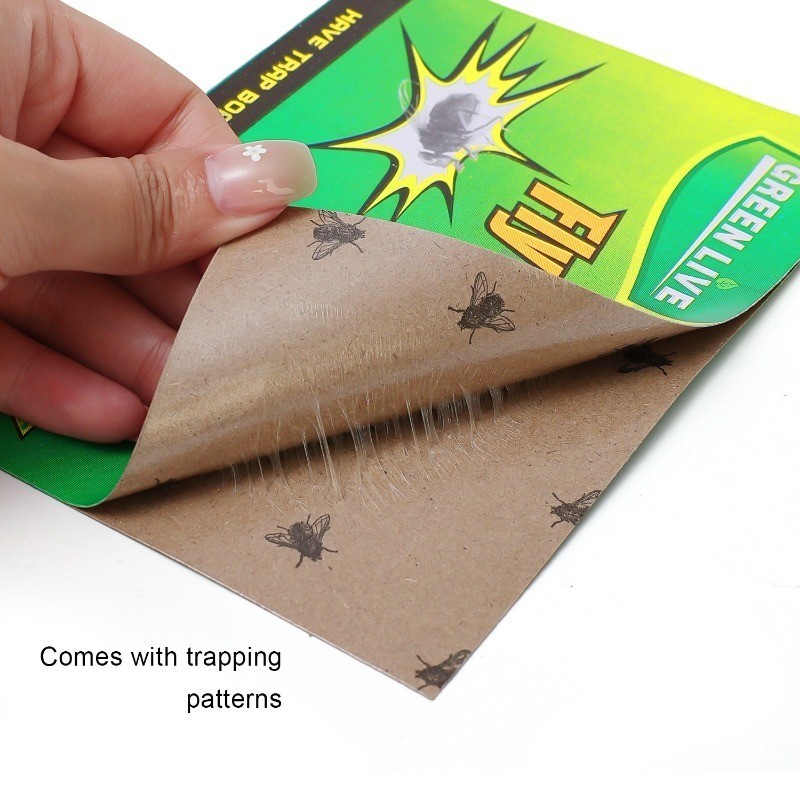 10Pcs Sticky Fly Catcher Glue Paper / Insects Trap Sticker Board ...