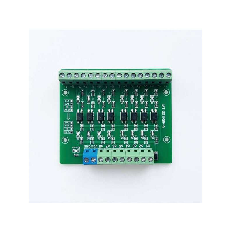 8-way Optocoupler Photoelectric Isolation Module Pulse Signal Level NPN ...