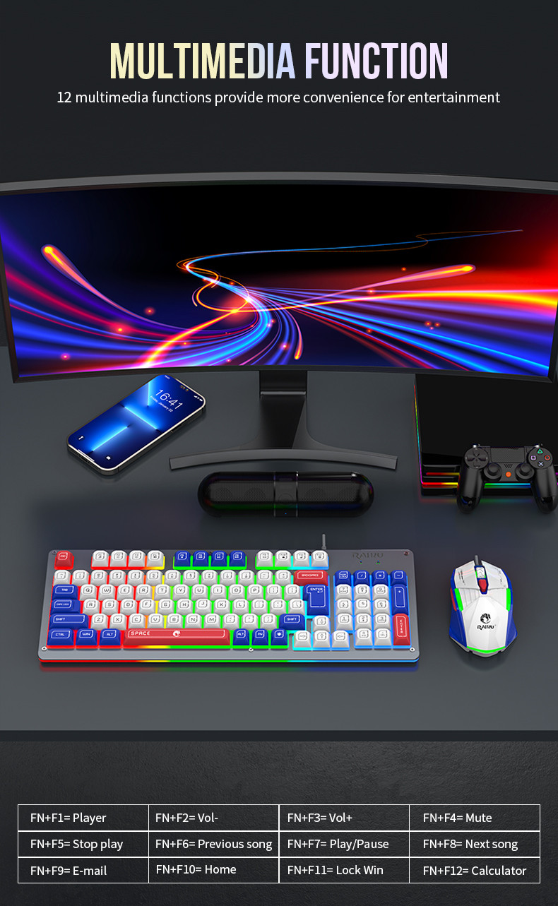 Zeus x RAIKU T98 PRO 94 Keys Metal Cover Rainbow Spherical Keycaps ...