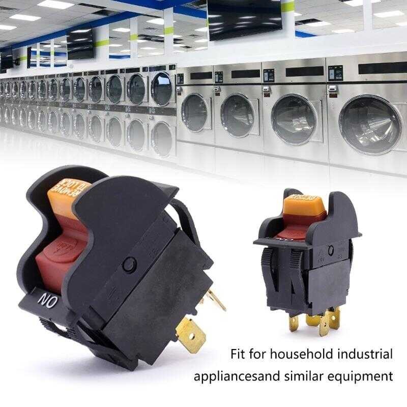 Industrial 125V/250Vac Locking Push Button Switches Electric Safety ...