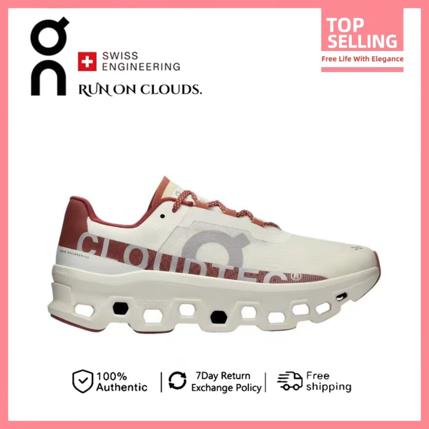 【100% Authentic】On Running Cloud Monster Ruby Red Unisex Low-top ...
