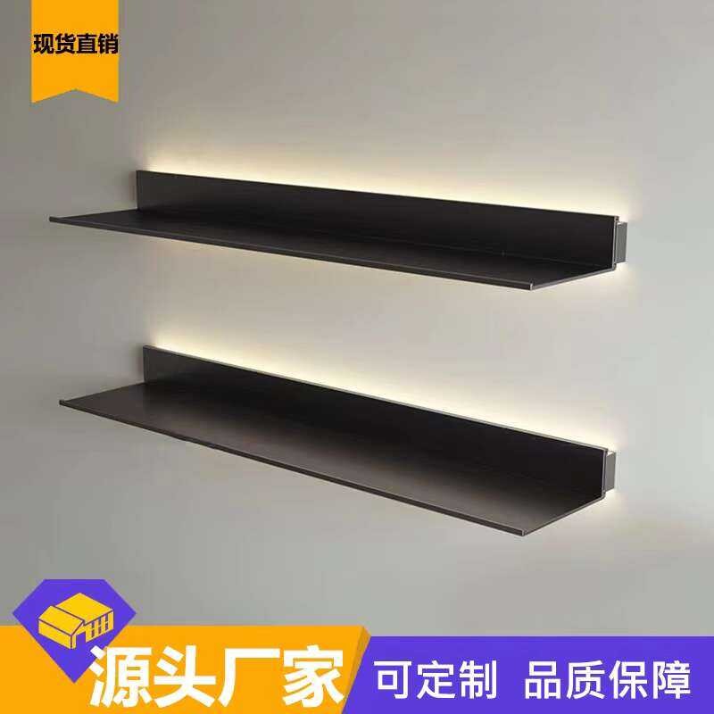 Aluminum Alloy Luminous Layer Board LED Storage Rack Wall-Mounted ...