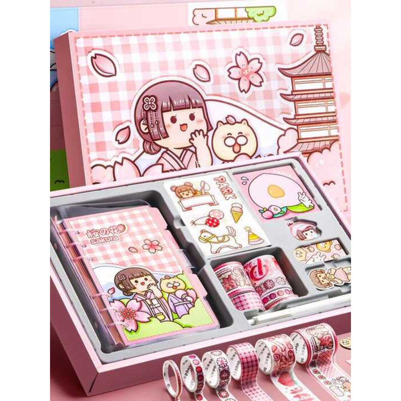 Little Mochi Set Deluxe Edition Series Cute Style Box for Girls, Female ...