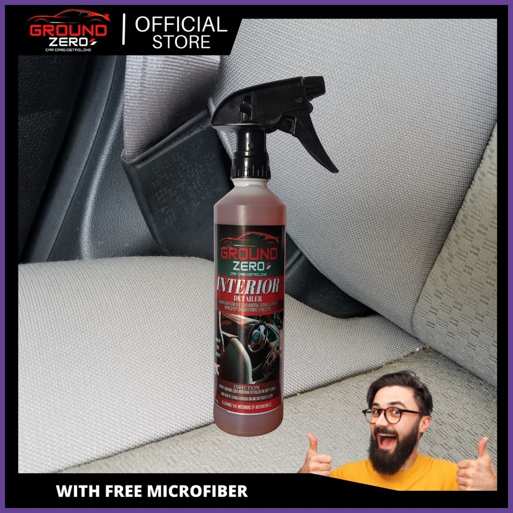 ☎ Ground Zero Car Care Premium interior detailer(500ml)Car ceiling ...
