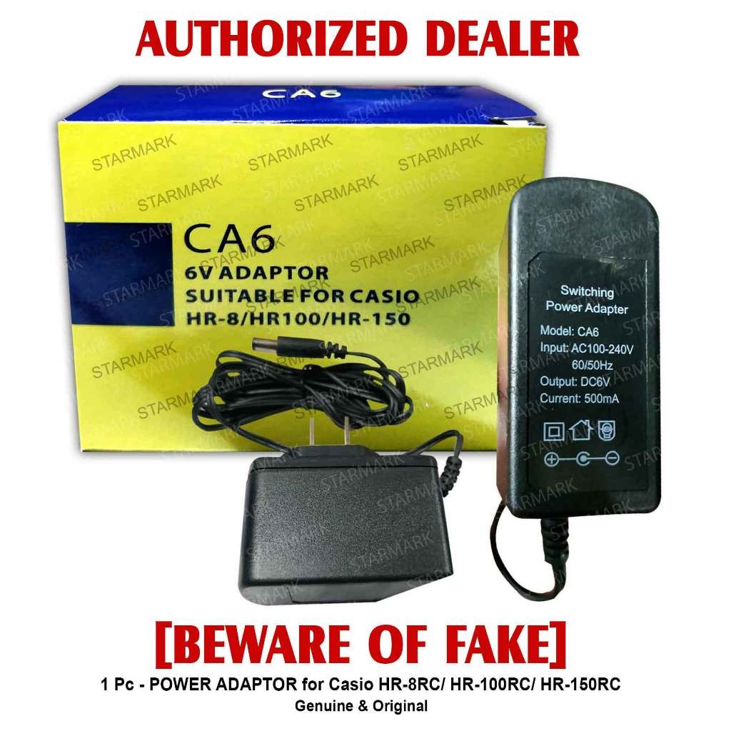 Casio Adding Machine Printing Calculator Power Adaptor 6V for Casio ...