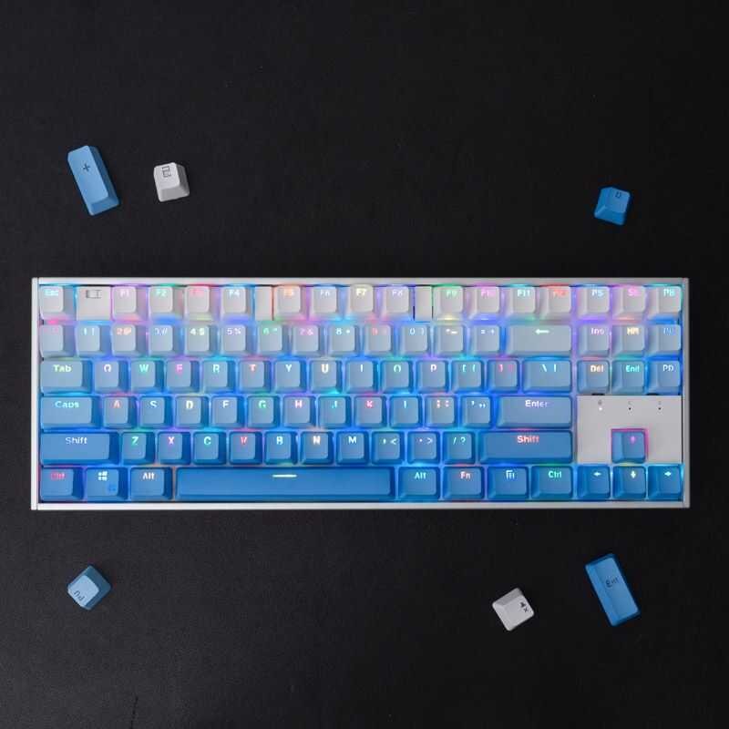 KEYCAPS ONLY | GMK Gradient Keycaps White - Blue PBT Backlit With Free ...