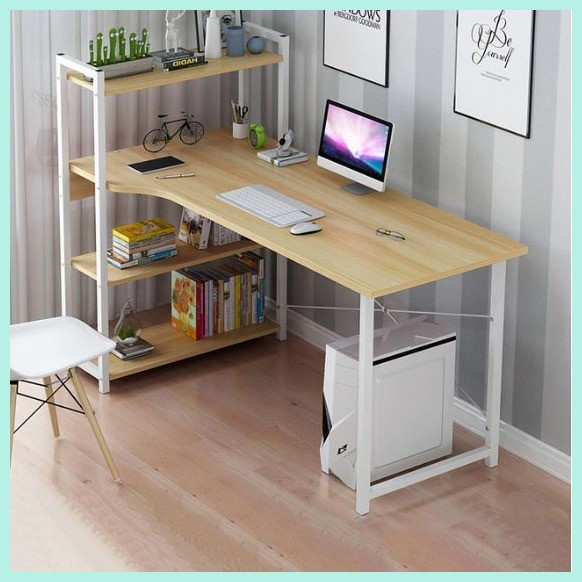 Computer Desk Study Table Computer Table Study Desk with 4 Tier ...