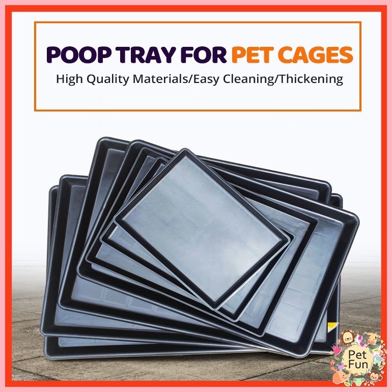 Poop Tray Plastic For Heavy Duty Pet Cage Extra Replacement For ...