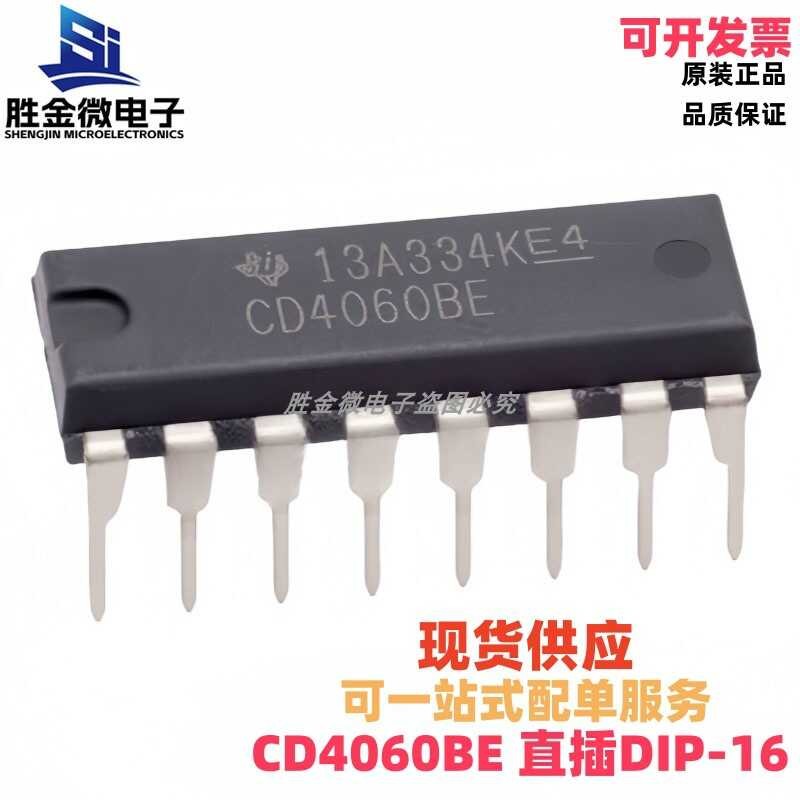 CD4060BE Direct Insert DIP16 Original Binary Serial Counter/Frequency ...