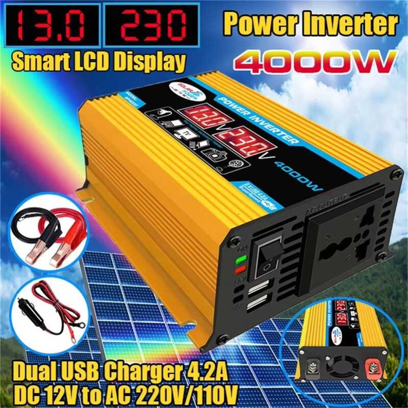 Text Car Inverter 12V To 220V 110V 10000W Aircon Original For Fishing ...