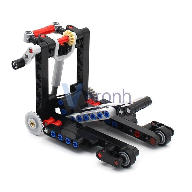 Technical MOC Car Jack Stand Building Blocks Mechanical Scissor Lifter ...