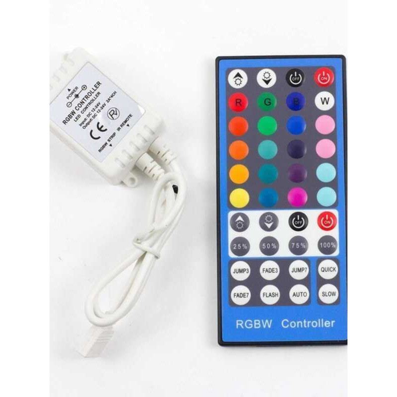 RGBW Controller Infrared Control 44 Keys Colorful Changing Light Strip ...