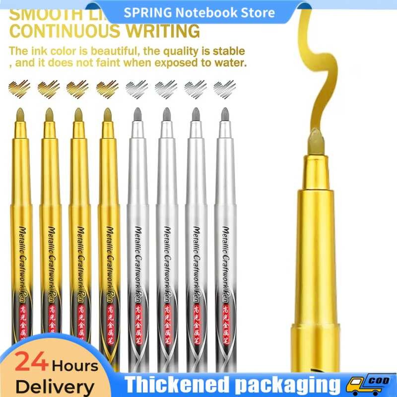 Gold Silver Colour Craft Waterproof Paint Sign Marker Metal Pen ...