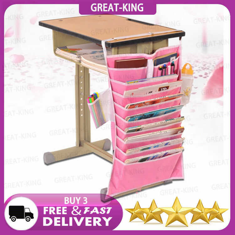 LY Great-King Students Desk Table Book Organiser Pocket Classroom ...
