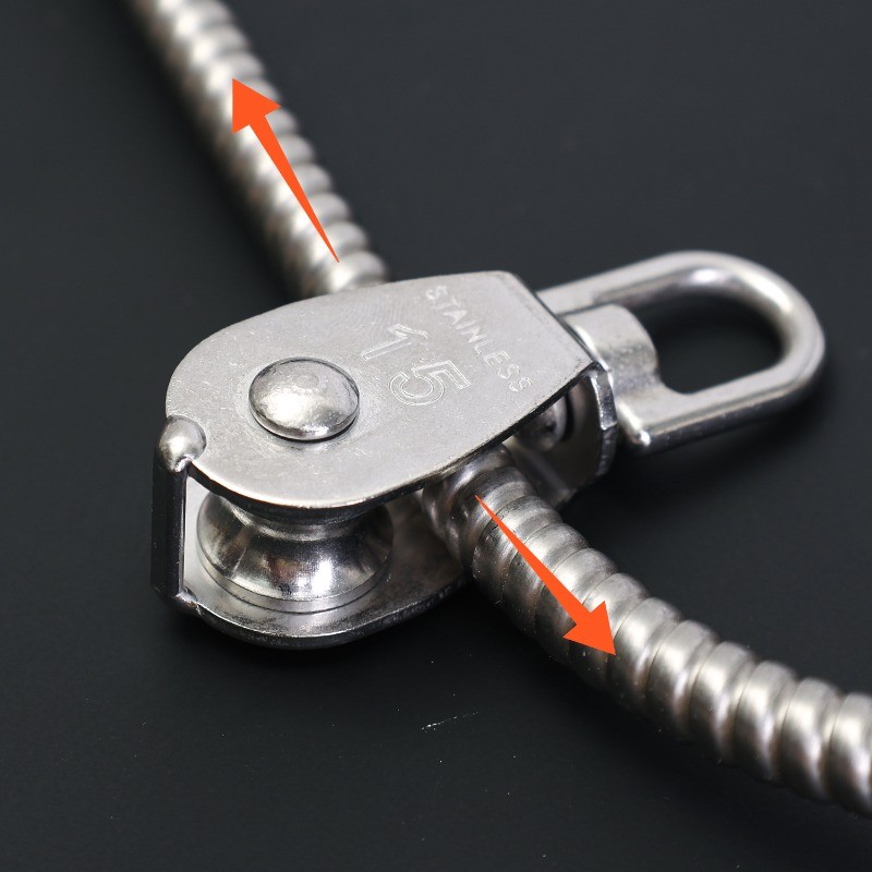 304 Stainless Steel Pulley Rotation Pulley Block - Lift Pulley Tools ...