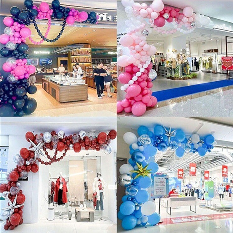Shopping Mall Clothing Store Opening Balloon Chain Set Scene Layout ...