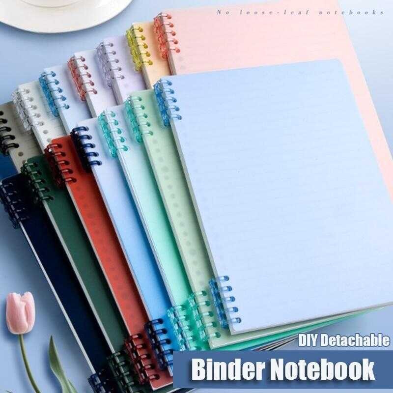 Color Binder Notebook Cover Sheet B5/A4/A5 Refillable DIY School ...