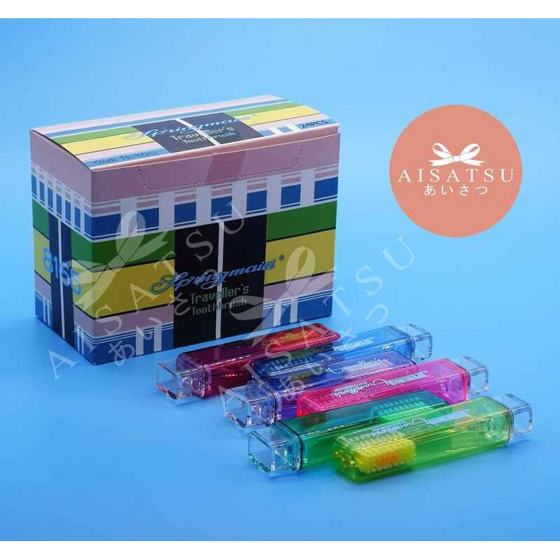 24 Pcs Springmaid Authentic Adult Travel Toothbrush #8165 9D4 | Shopee ...