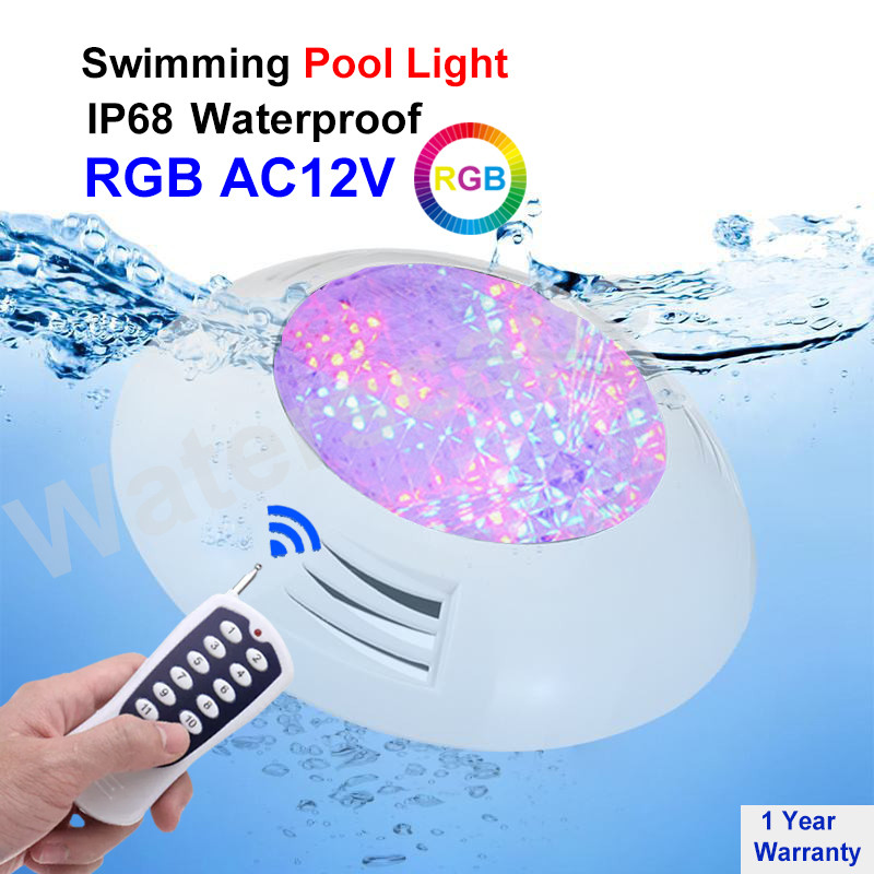 Swimming pool lights underwater RGB LED waterproof IP68 spot light ...