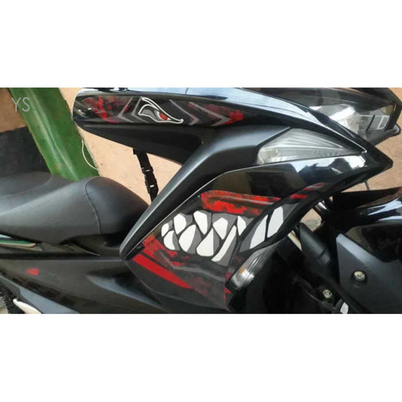 Side Aerox Shark Stickers Panel Protector V1 (Both Sides Left & Right ...