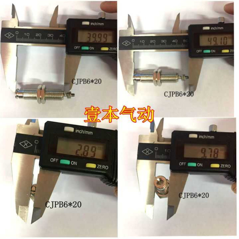 CJPB Needle Type Single Acting Micro Mini Small Cylinder CJPB6*20 6*25 ...