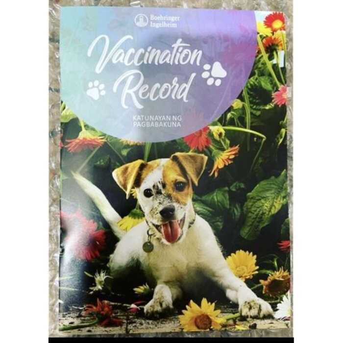 Pet Vaccination Card For Dogs And Cats Pets 7Bc | Shopee Philippines