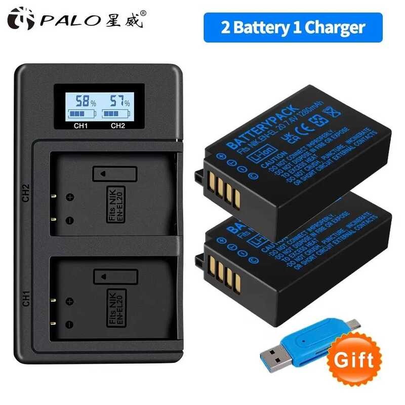 Chargeur De Batterie Compatible Nikon EN-EL20/EN-EL20a - Pour Appareils ONE 1, J1/J2/J3, COOLPIX P1000, Etc., 8.4V 0.6A, Avec Indicateur LED