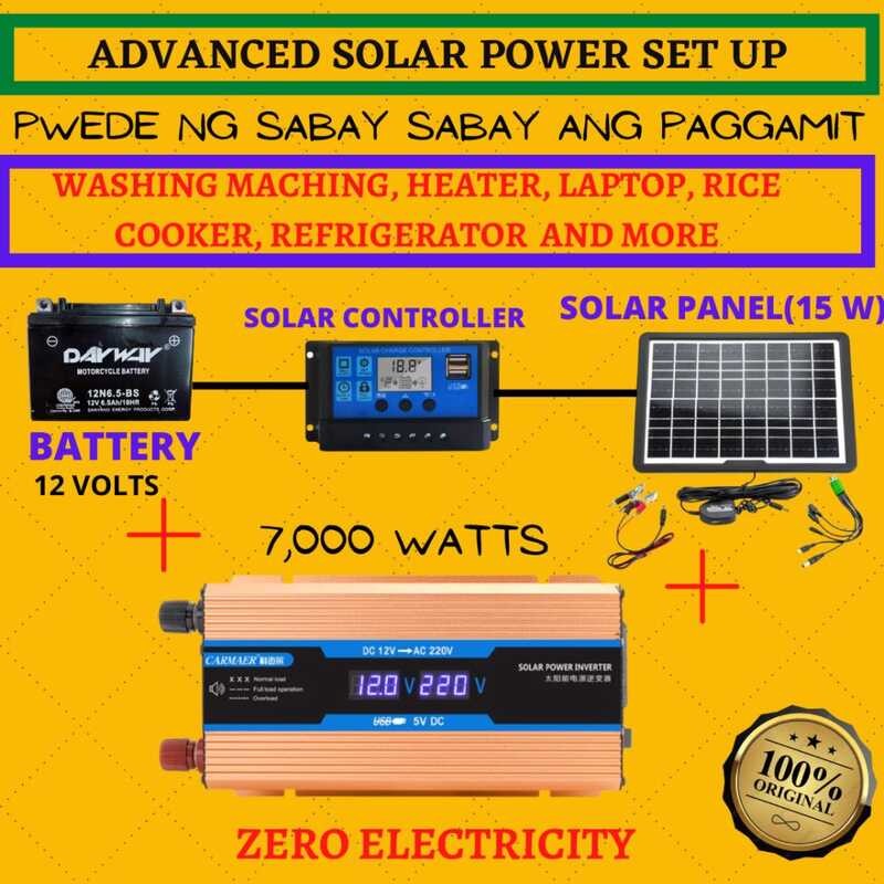 Upgraded Complete Solar Set Up 7,000 To 20,000 Watts For All Appliances ...