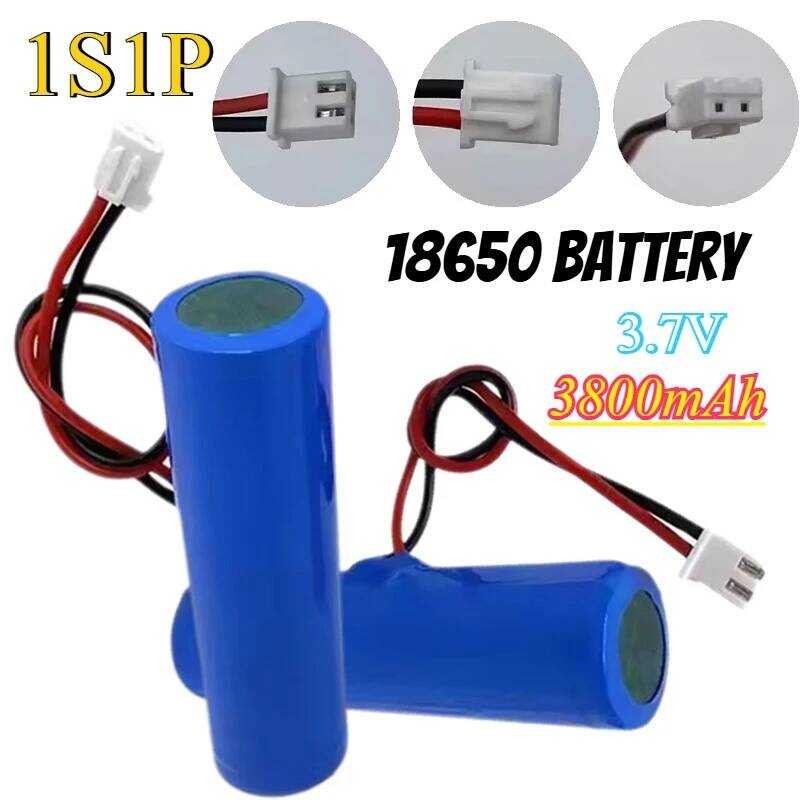 2 3.7V 3 Li Ion Rechargeable Battery 18650 Batteries With Xh2.54 ...