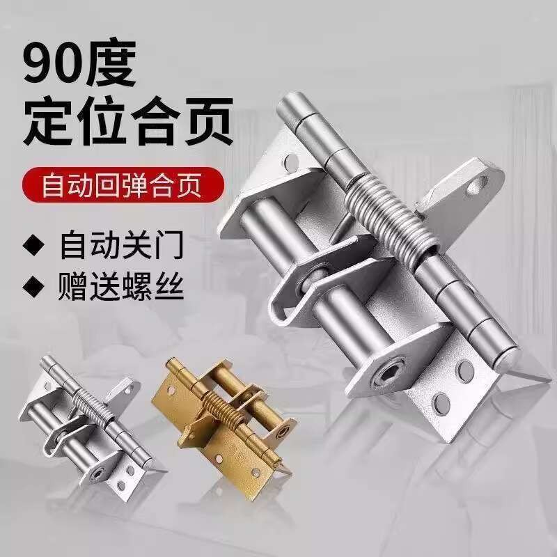 Stainless Steel Spring Hinge Set Door Closer Automatic Return with ...