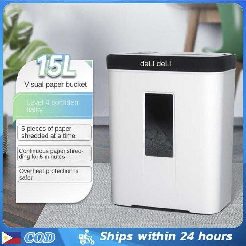 Deli 15L Paper Heavy Duty Hine Can Shred Staples A4 Automatic Shredder ...