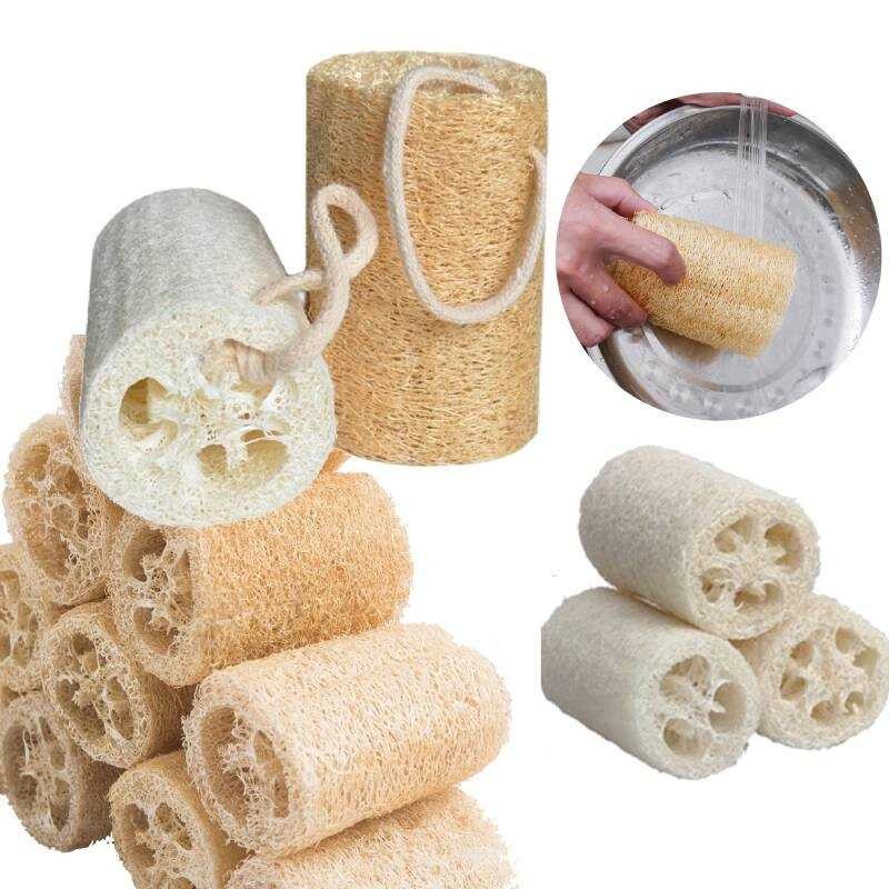 10Cm Natural Loofah Body Organic Scrub Antibacterial Health For Bathing ...