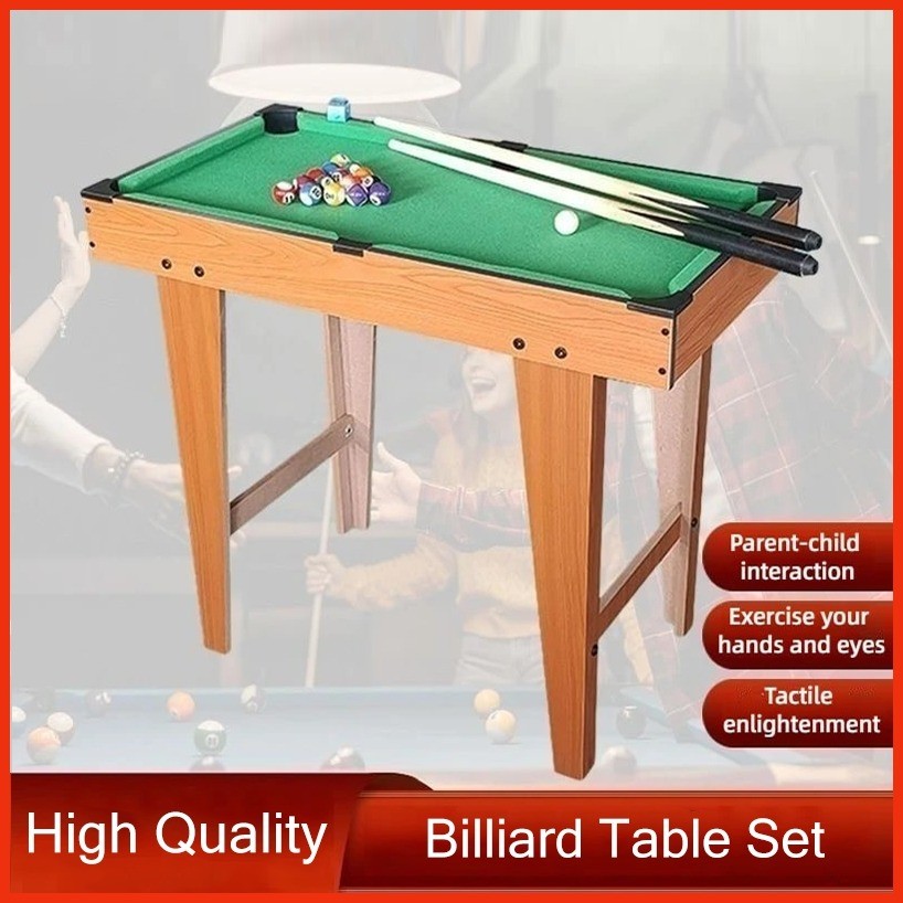 Mini Billiard Table Set for Kids Tall Feet Pool Table Junior Billiard ...