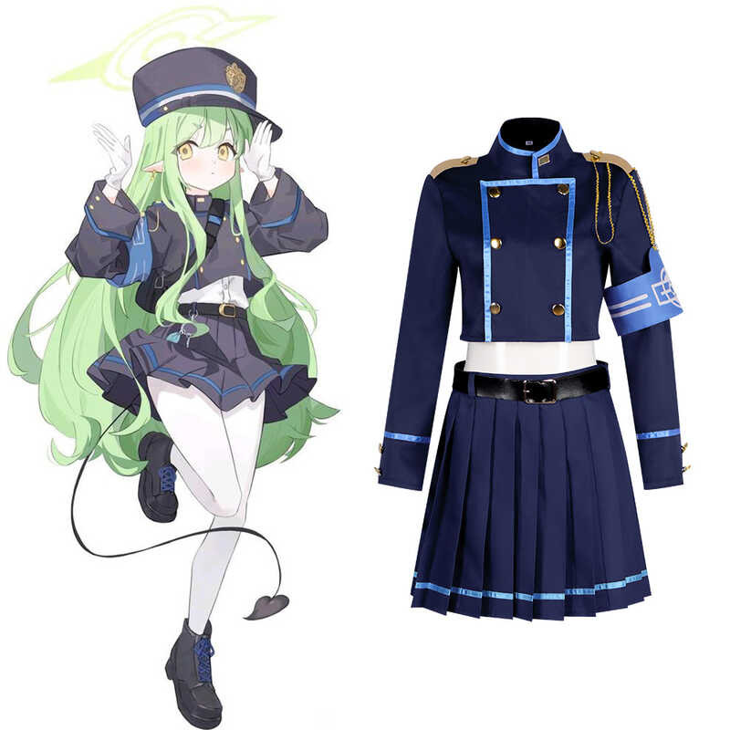 Azure Archive Cosplay Costume Blue Archive Railway Twins Academy ...