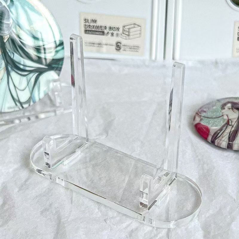 Card Frame Base Small Card Holder Acrylic Storage Desktop Display Stand ...