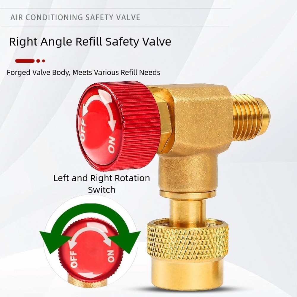 【NSRE HOT】For R410A For R22 Cooling Agent Charging Safety Valve 90 ...