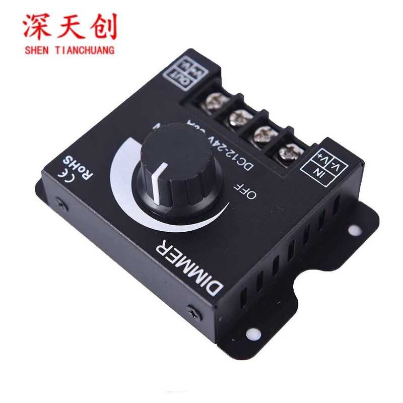 LED Strip Light Dimmer Brightness Adjuster DIMMER Knob Switch 12V/24V ...