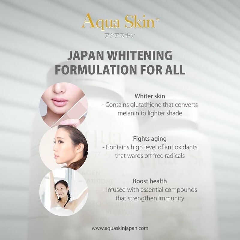 aqua skin glutathione made in japan Aqua Skin | Glutathione With Collagen 60 Capsules main image 0