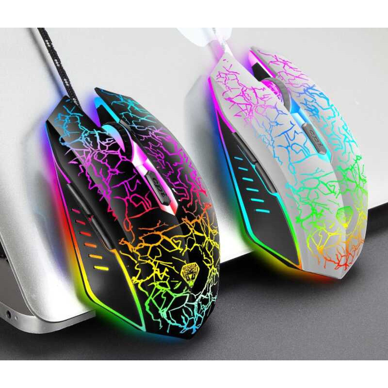 Wired Gaming Mouse, Backlit Ergonomic Gamer Mice Optical Mice, Colorful ...