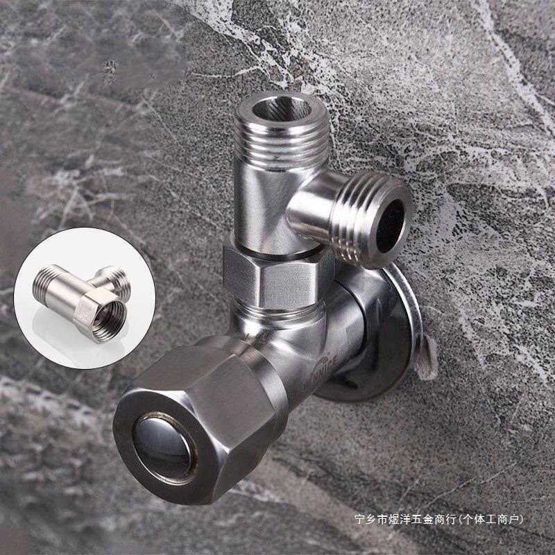 Three-Way Water Split Valve One In Two Out Angle Valve Water ...