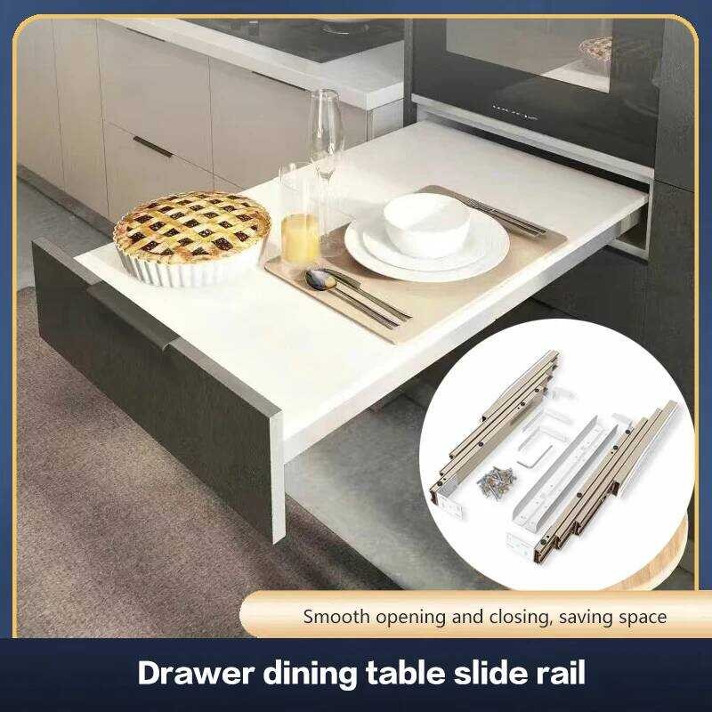 Xj Aluminum Alloy Multi-Section Track One-Pull Drawer-Style Slide ...