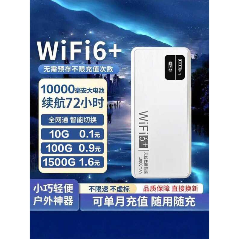 Portable WiFi 6 Mobile Wireless Network 2025 New Model Power Bank Two ...