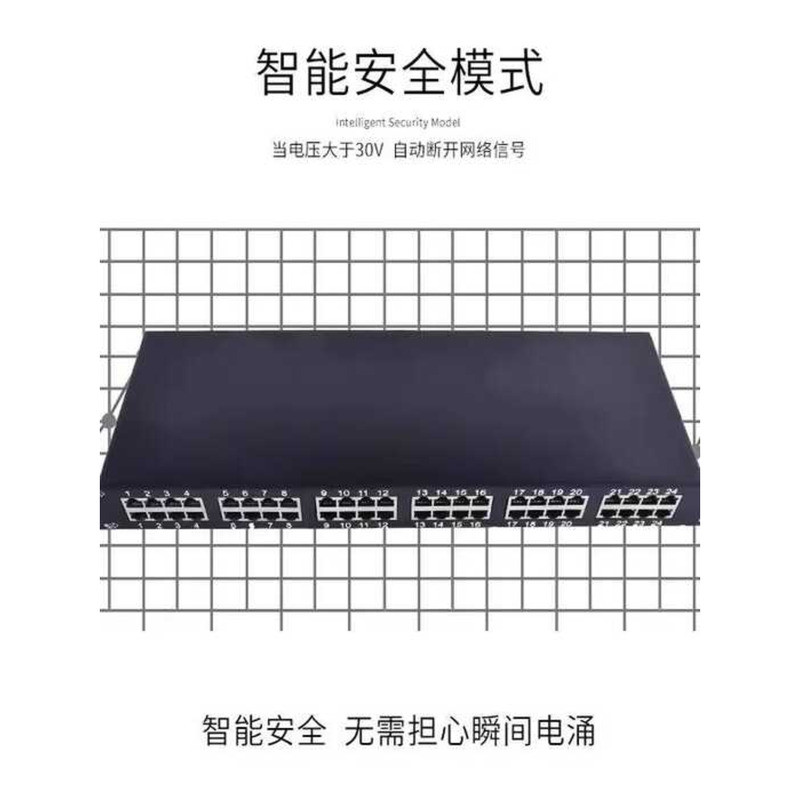 24-Port Fast Ethernet Network Signal Protector Switch Surge Arrester ...